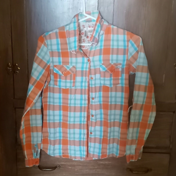 Orange flannel - Picture 1 of 3